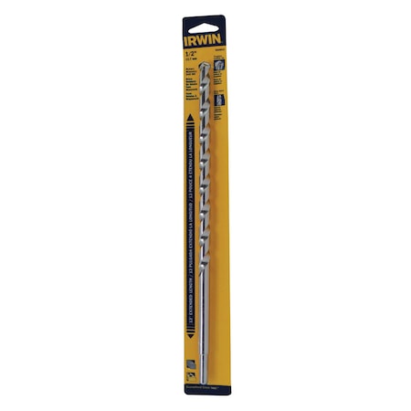Irwin Irwin 1/2 in. X 13 in. L Tungsten Carbide Tipped Rotary Drill Bit Straight Shank 1 pk 5026016
